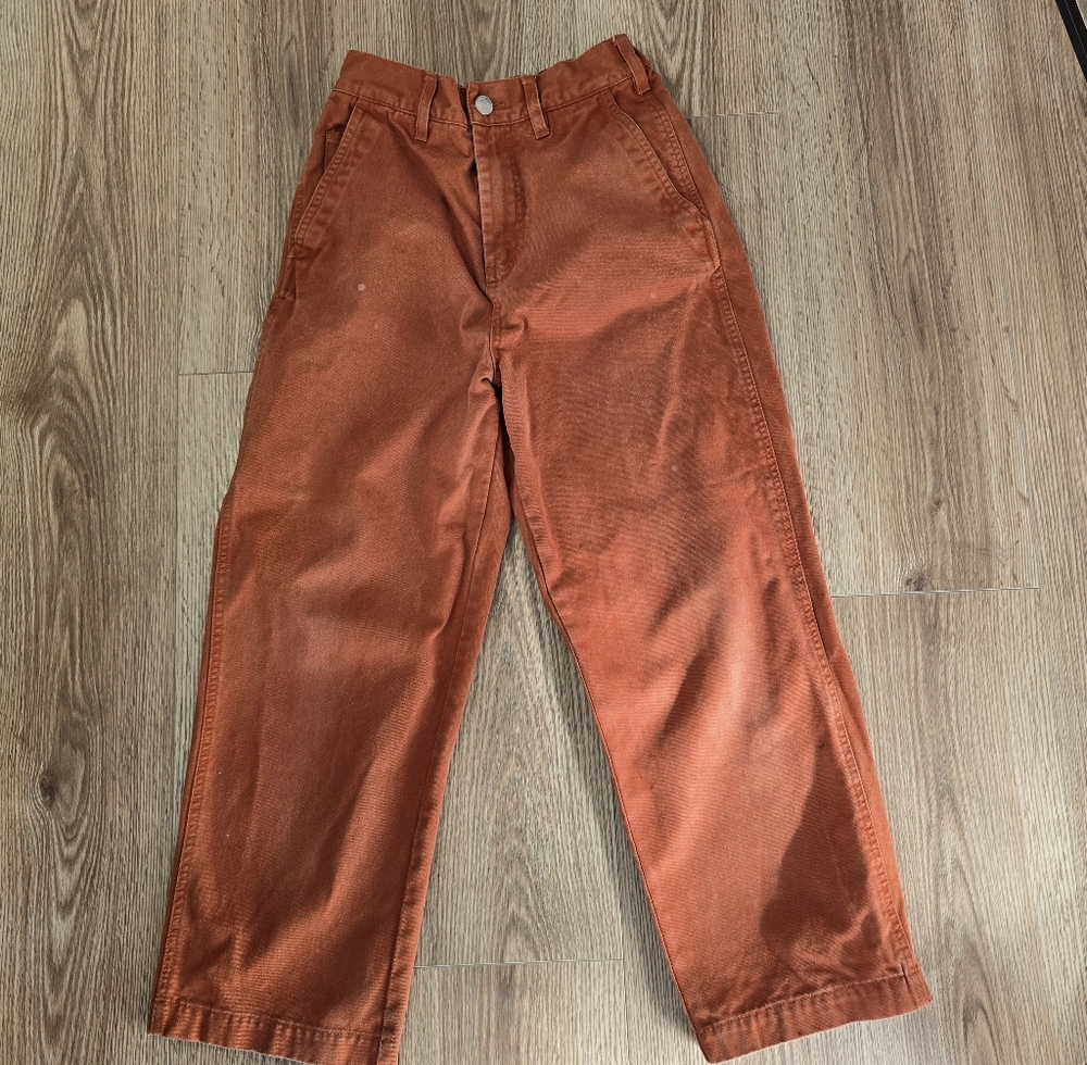 Obey Cargo Pants Orange Womens Waist 25